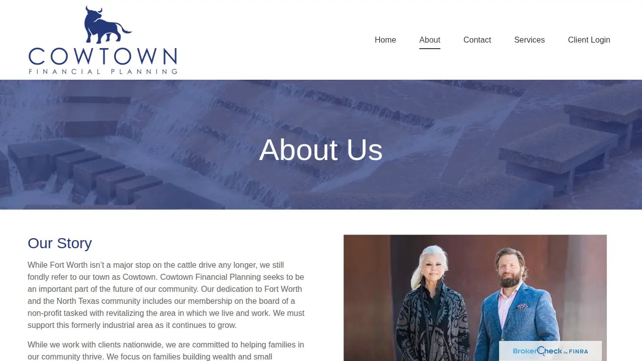 Cowtown Financial Planning page