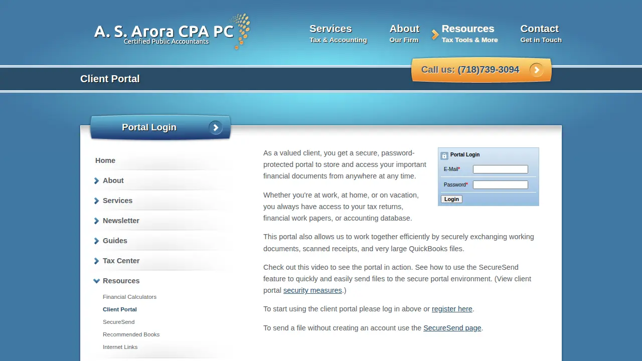 Arora a S CPA page