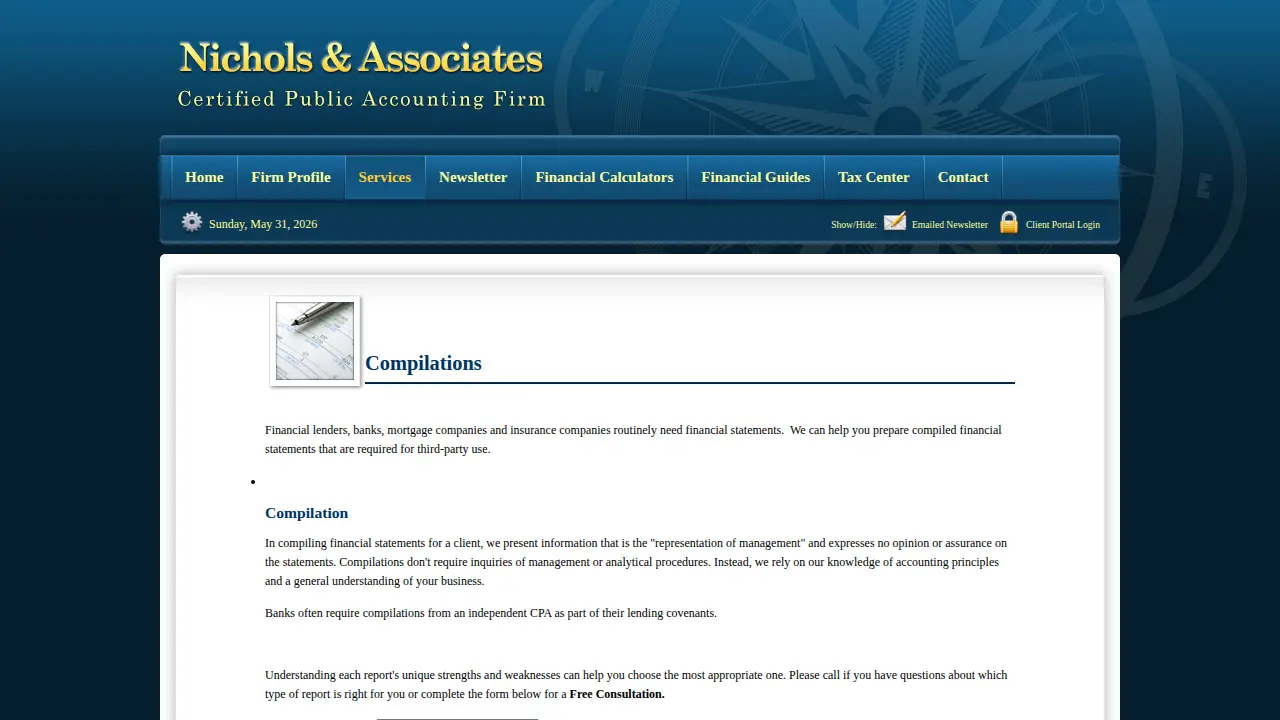 Nichols & Associates PA page