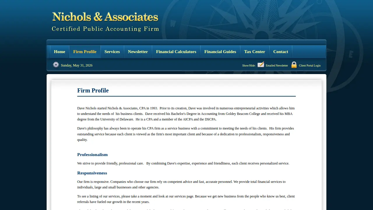 Nichols & Associates PA page