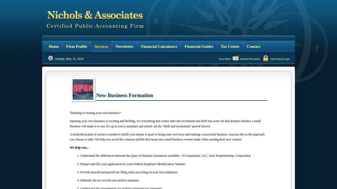 Nichols & Associates PA page