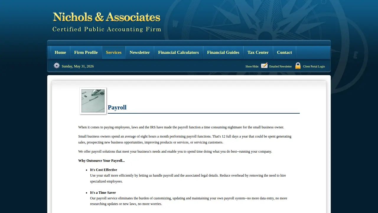 Nichols & Associates PA page
