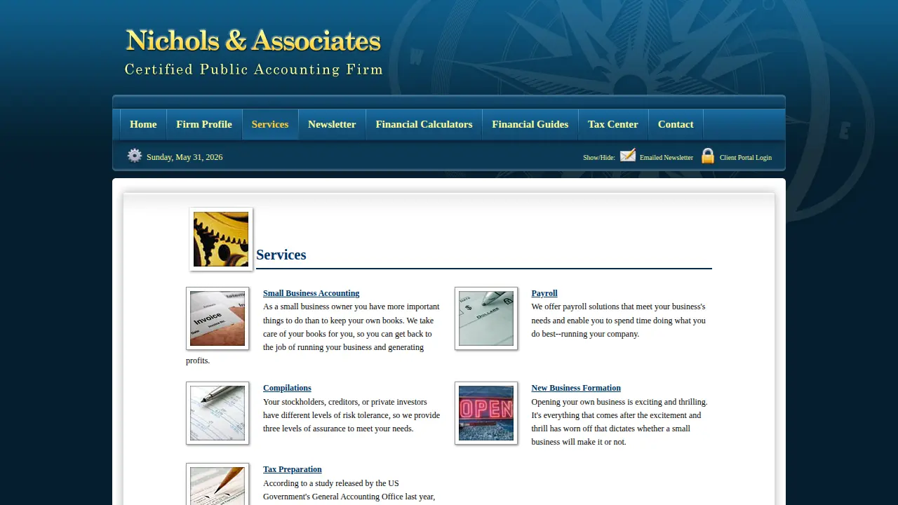Nichols & Associates PA page