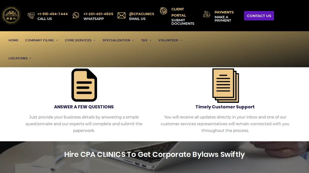 CPA CLINICS Hicksville page