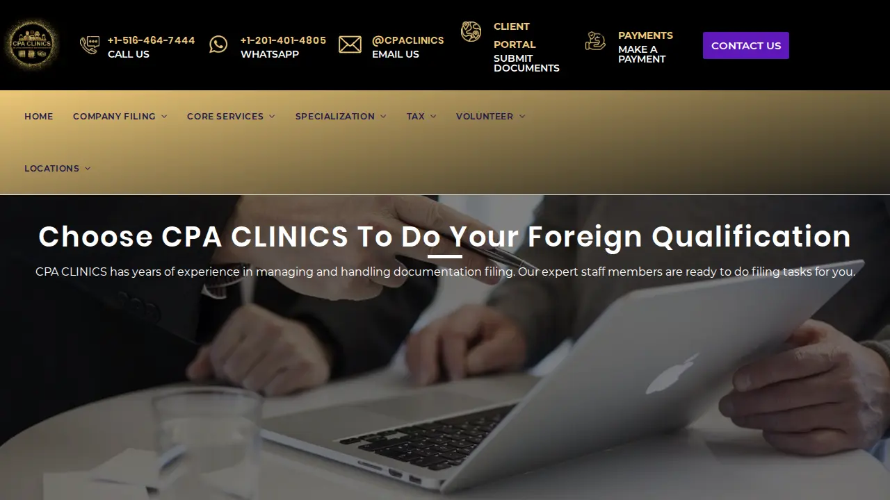 CPA CLINICS Hicksville page