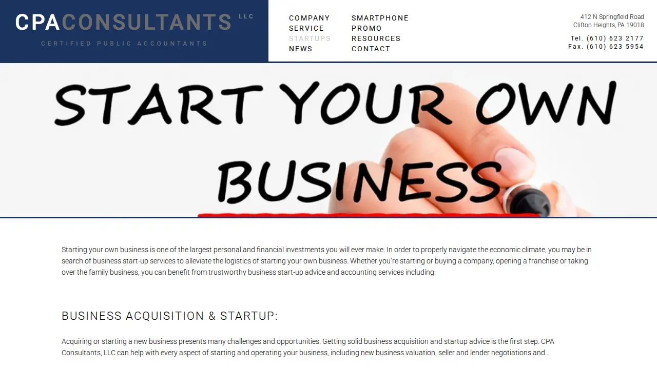 CPA Consultants page