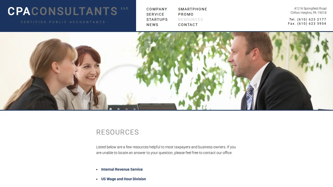 CPA Consultants page
