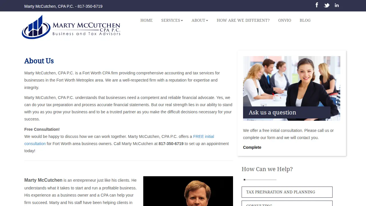 Marty McCutchen CPA page