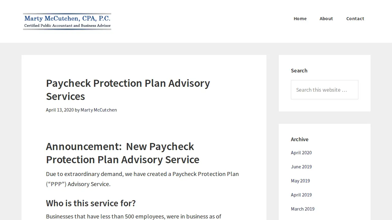Marty McCutchen CPA page
