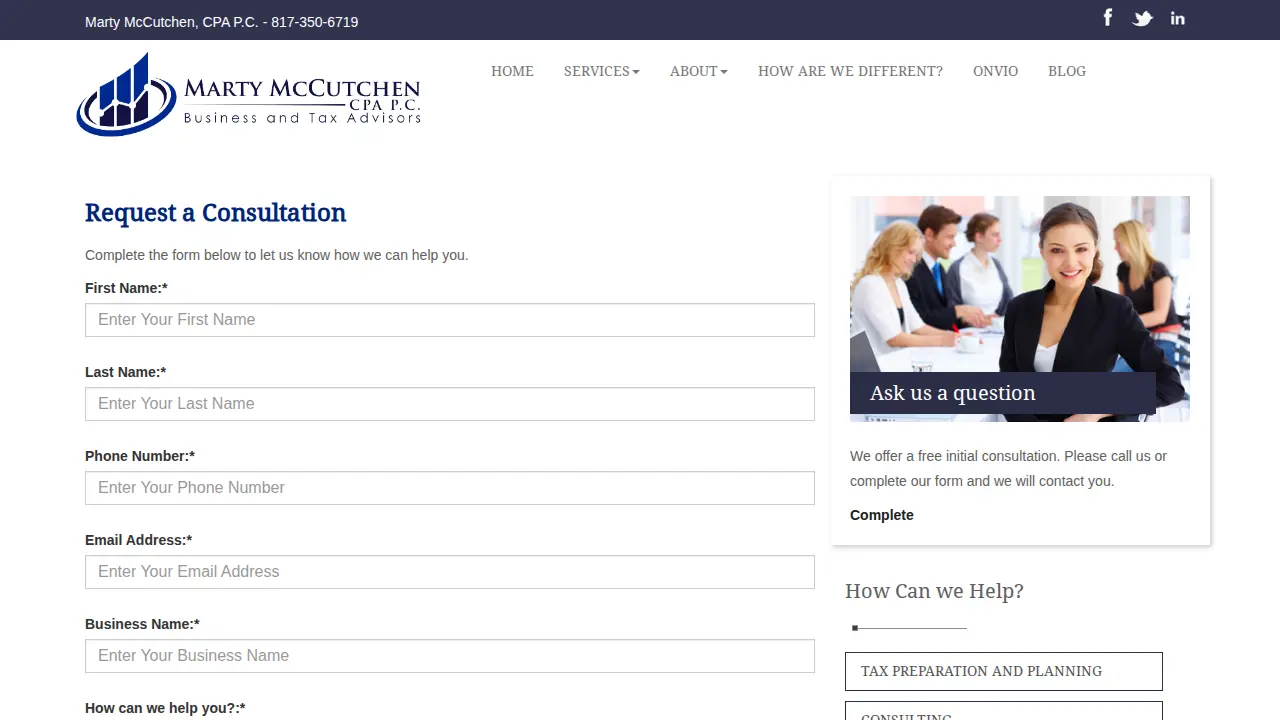 Marty McCutchen CPA page