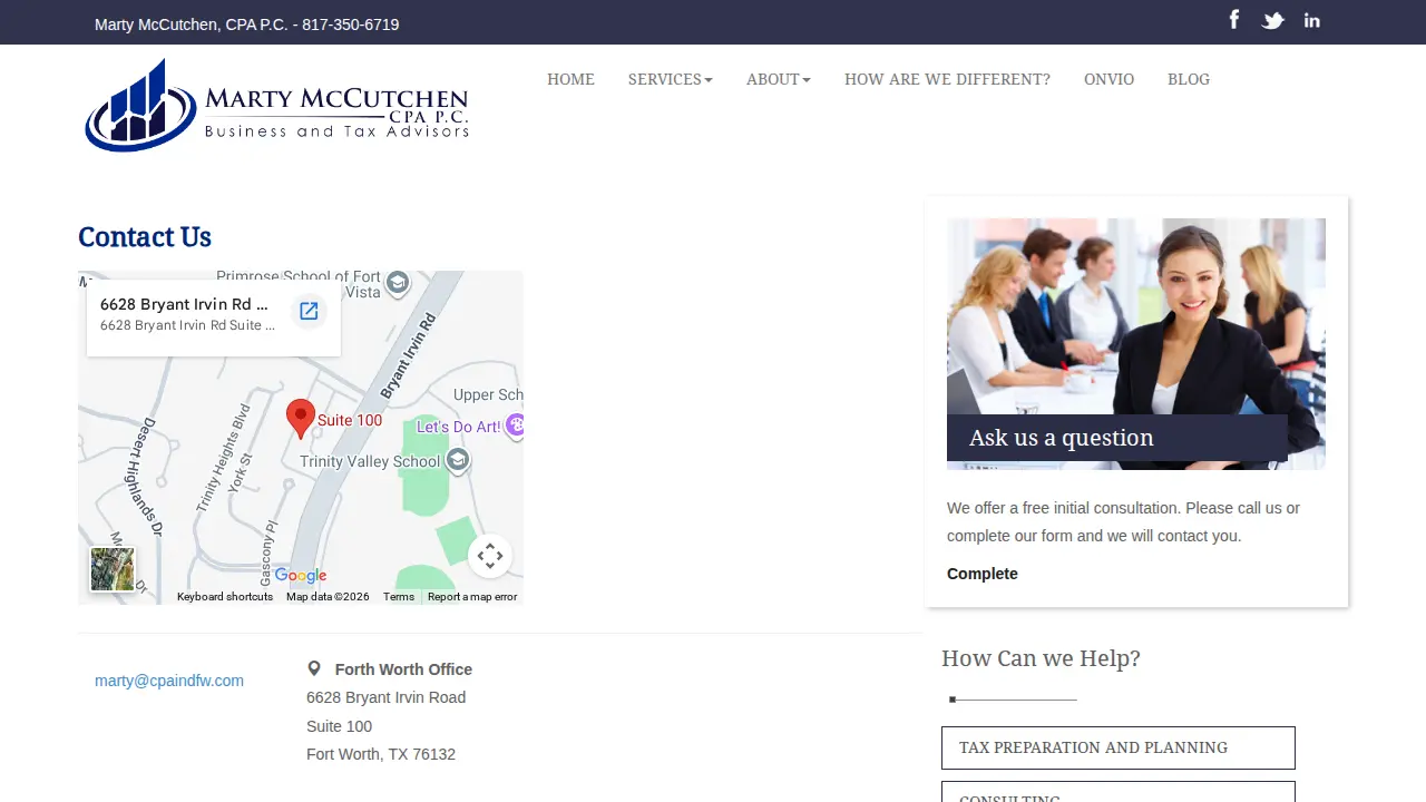 Marty McCutchen CPA page