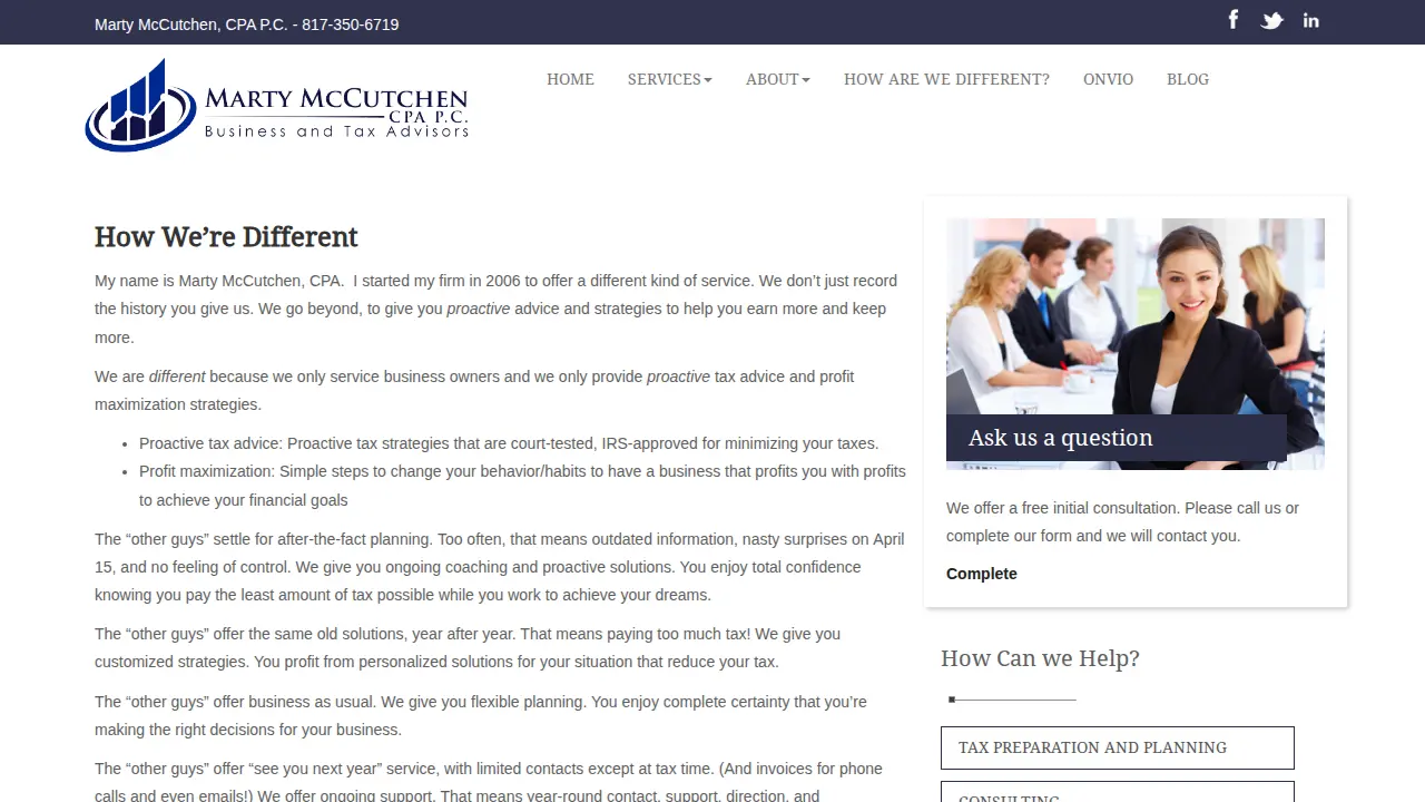 Marty McCutchen CPA page