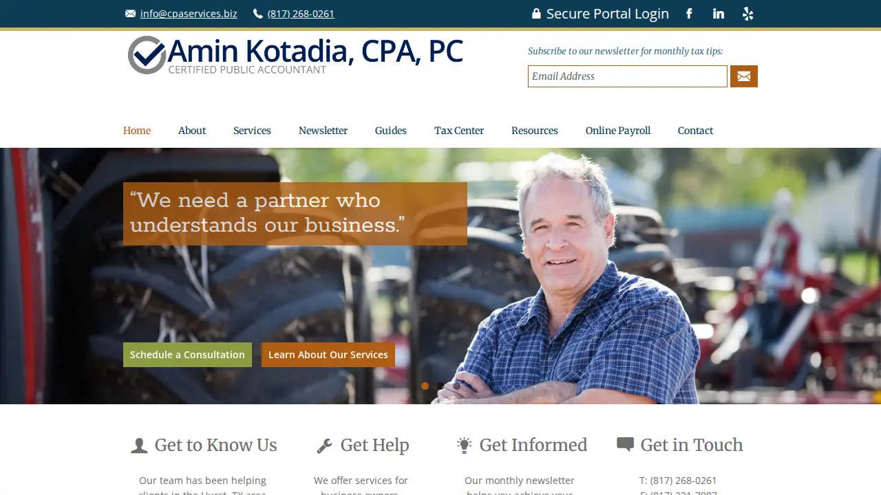 Amin Kotadia, CPA, PC page