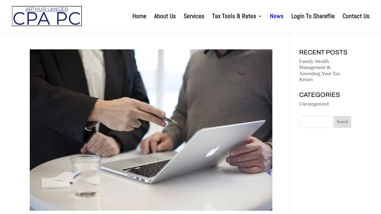 Arthur Langer CPA page