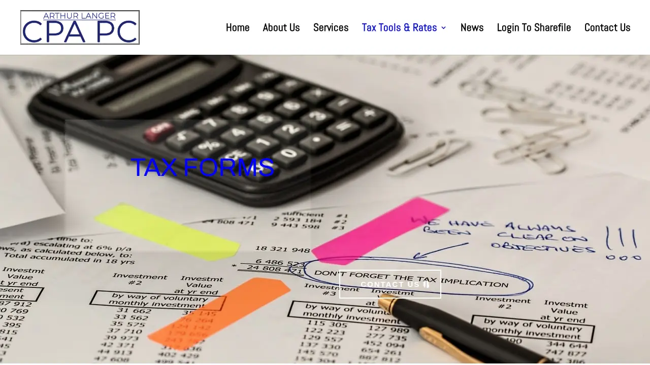 Arthur Langer CPA page