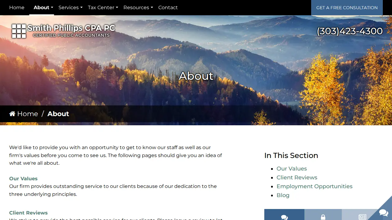 Smith Phillips CPA, PC page