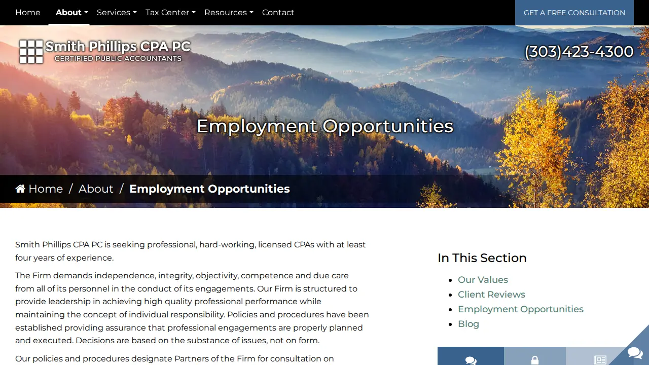 Smith Phillips CPA, PC page