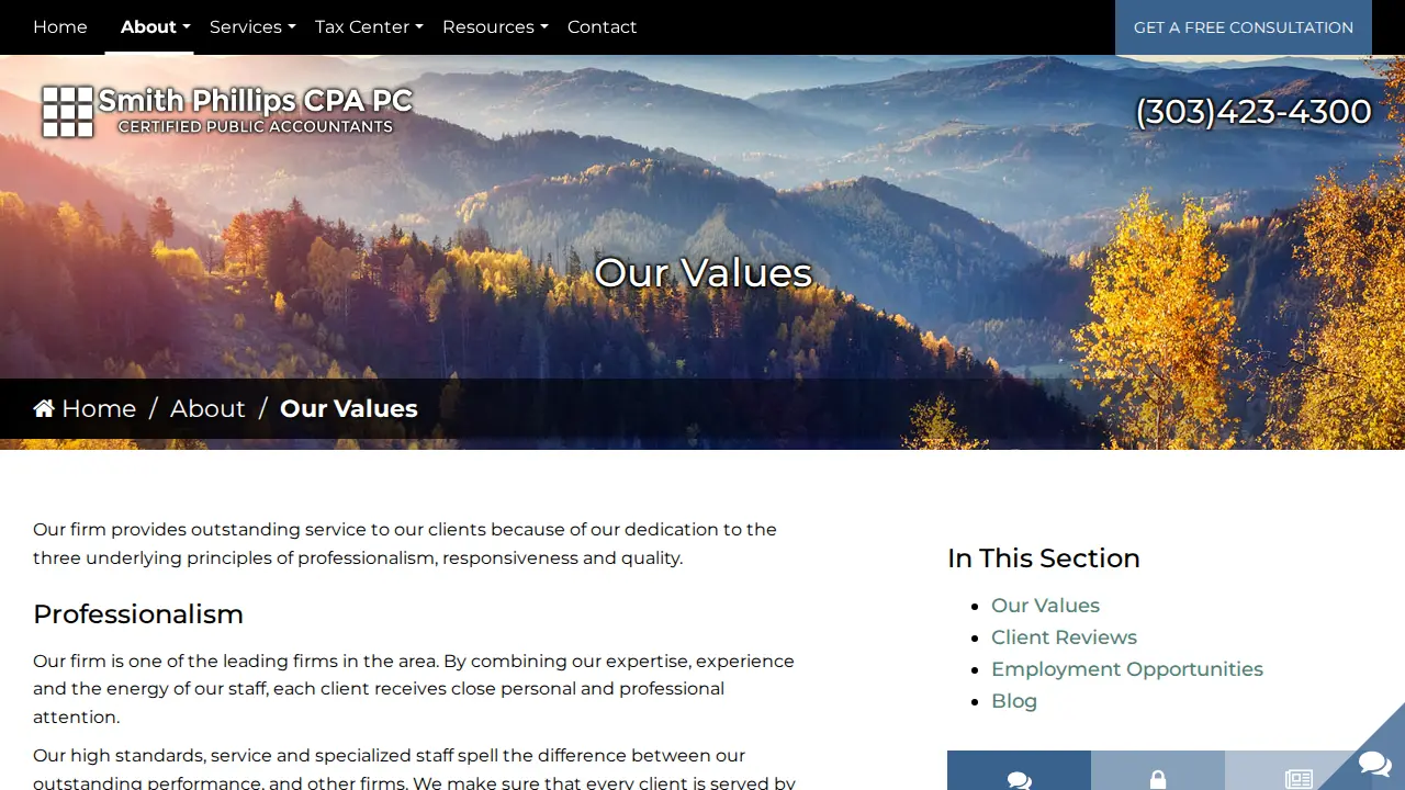 Smith Phillips CPA, PC page
