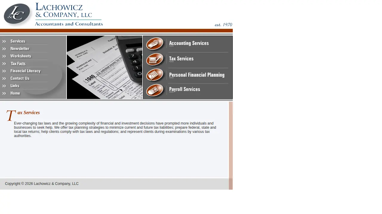 Lachowicz & Company, LLC page