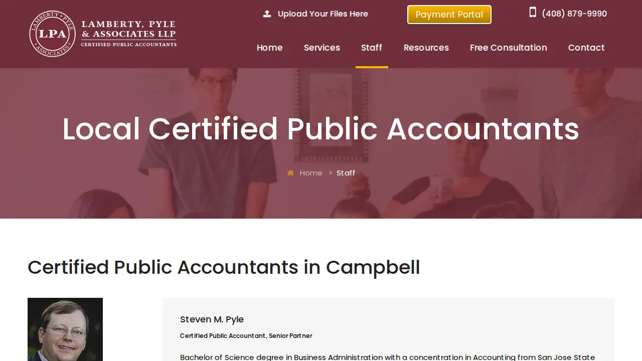 Lamberty, Pyle & Associates LLP - CPA Firm Campbell - Accounting Firm Services page