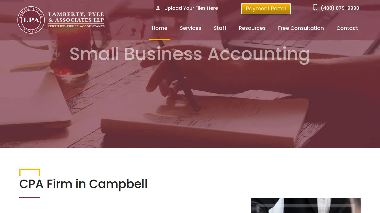 Lamberty, Pyle & Associates LLP - CPA Firm Campbell - Accounting Firm Services page