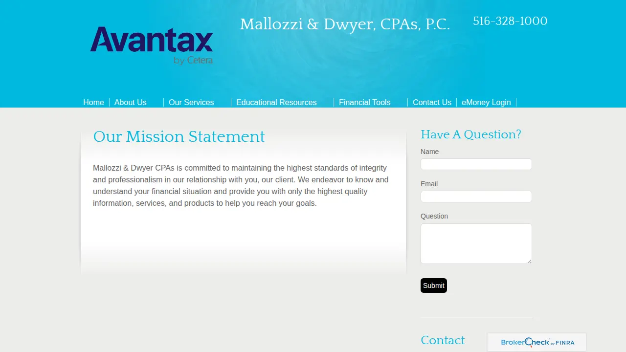 Mallozzi & Dwyer, CPAs P.C. page