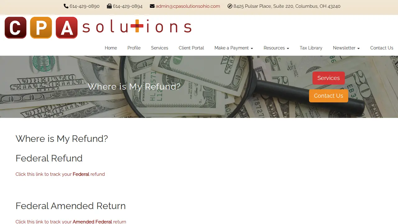 CPA Solutions page