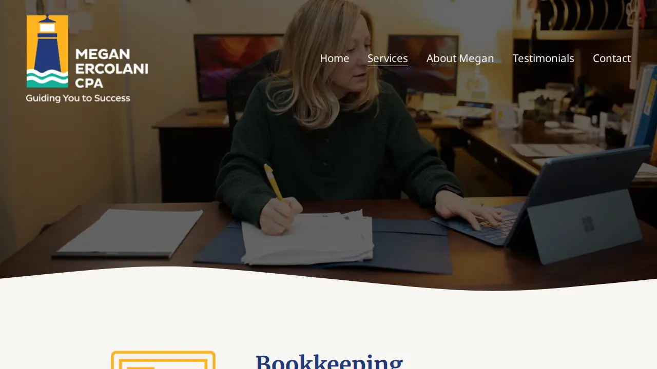 Megan E. Ercolani, CPA LLC page