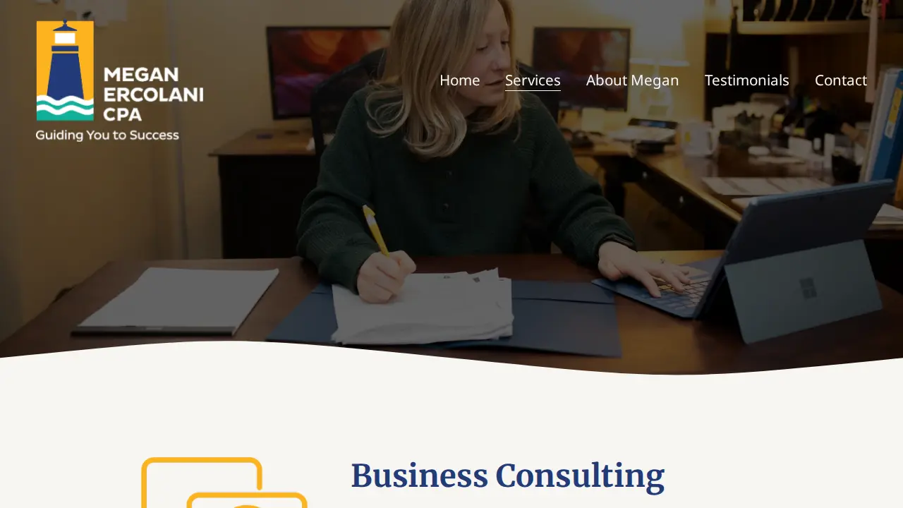 Megan E. Ercolani, CPA LLC page
