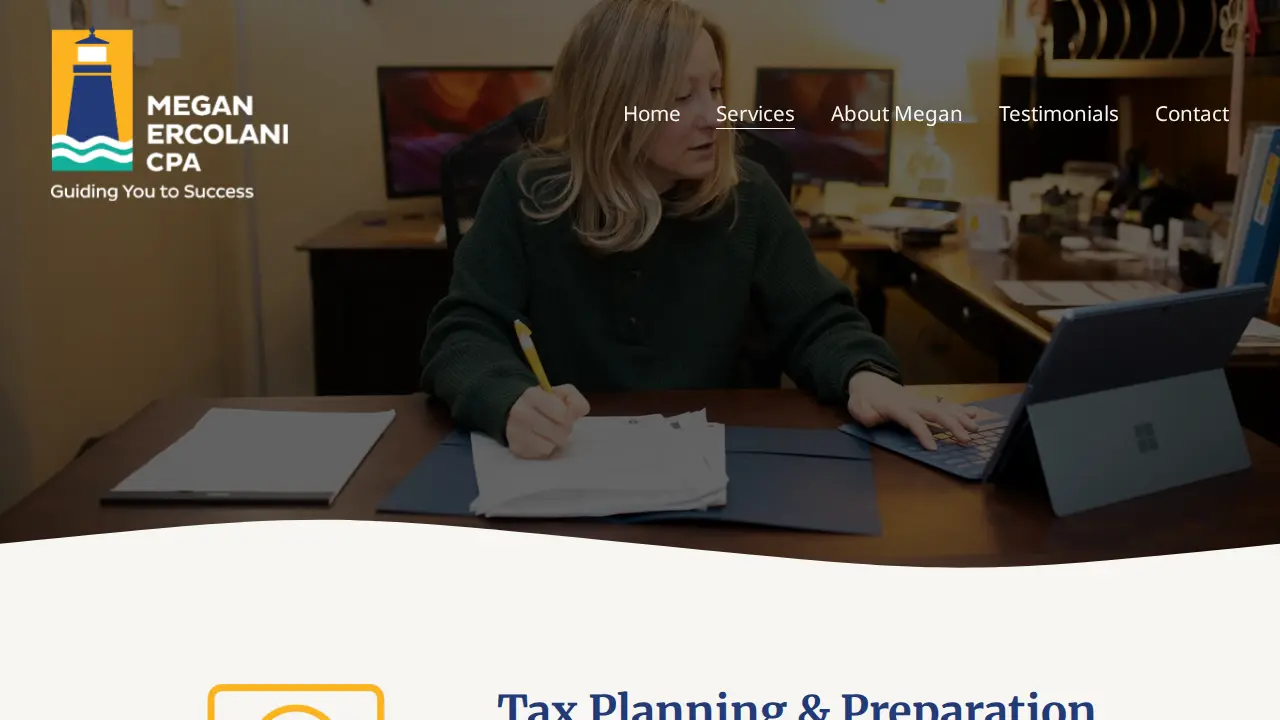 Megan E. Ercolani, CPA LLC page