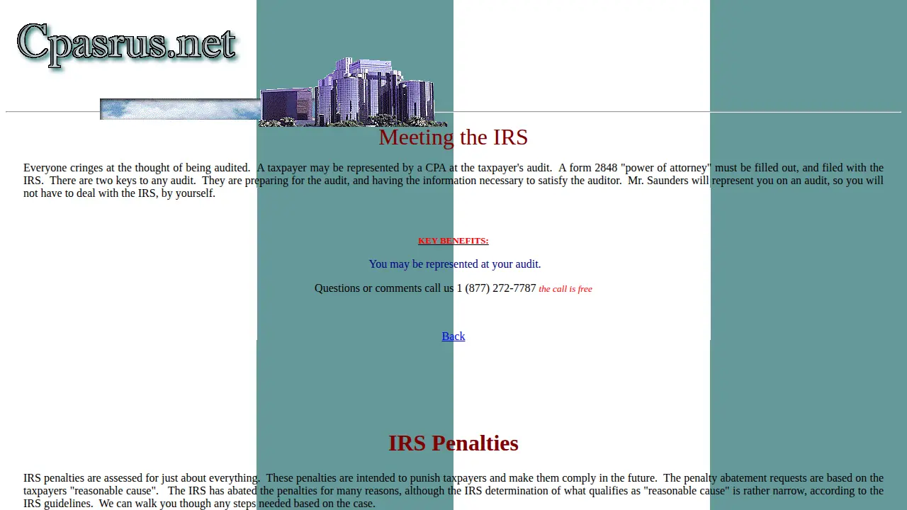 Saunders Robert CPA page