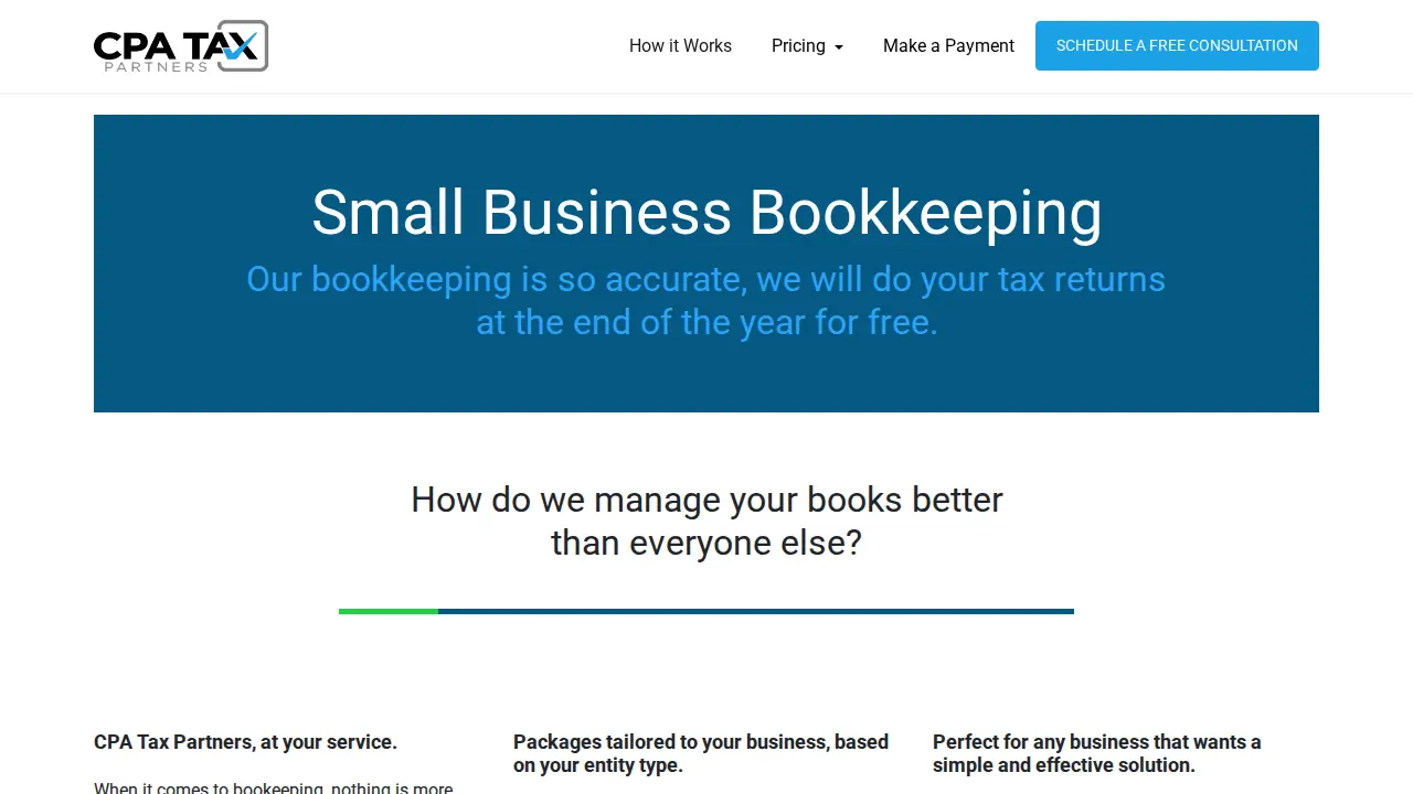 CPA Tax Partners page