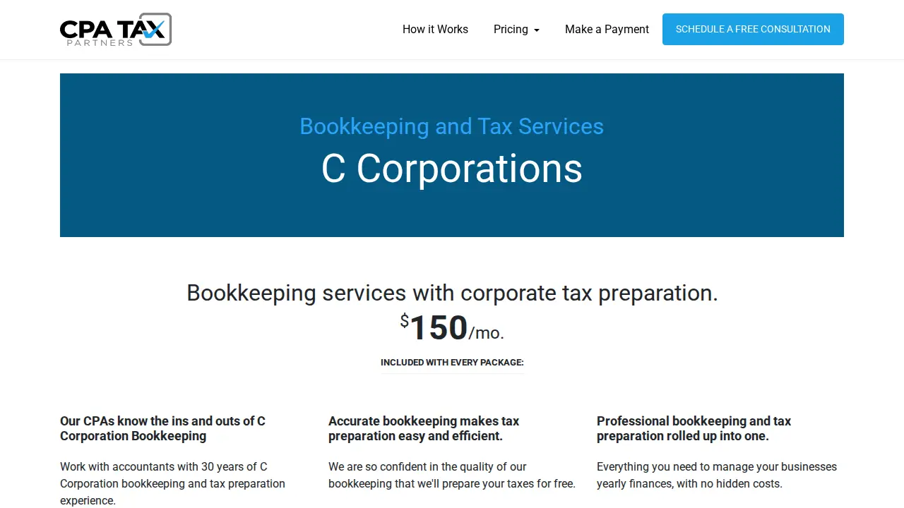 CPA Tax Partners page