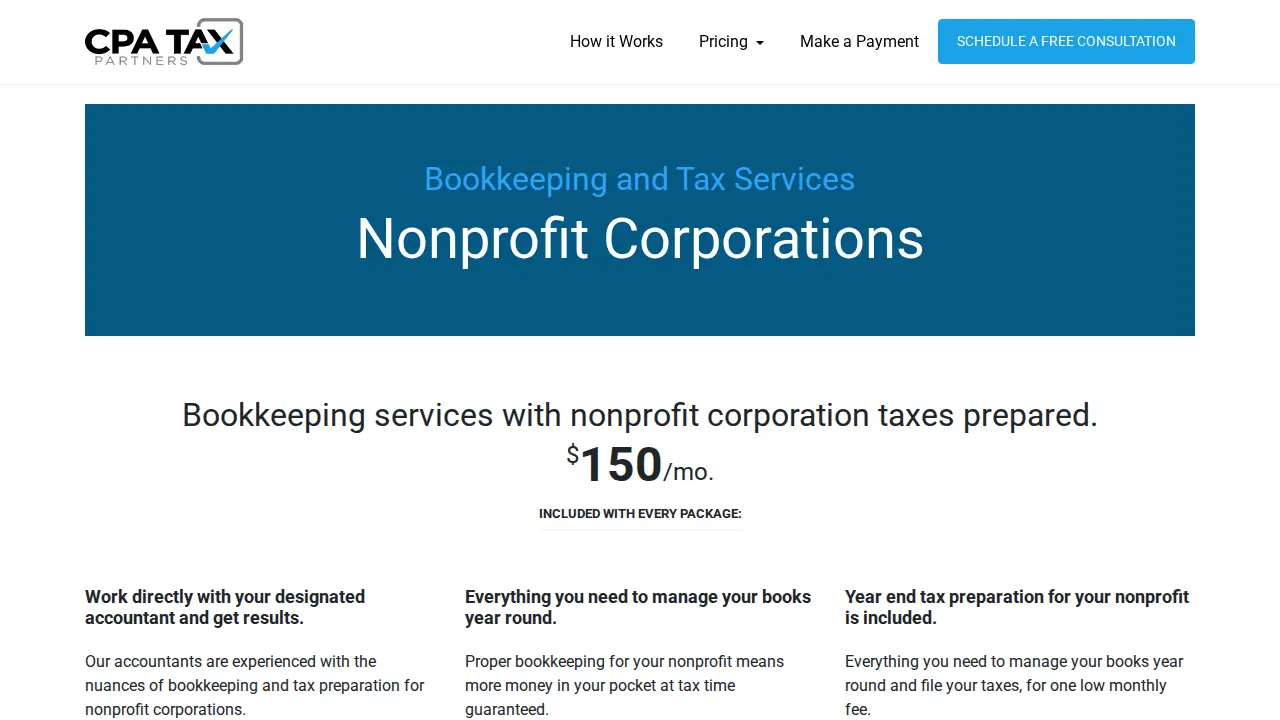 CPA Tax Partners page