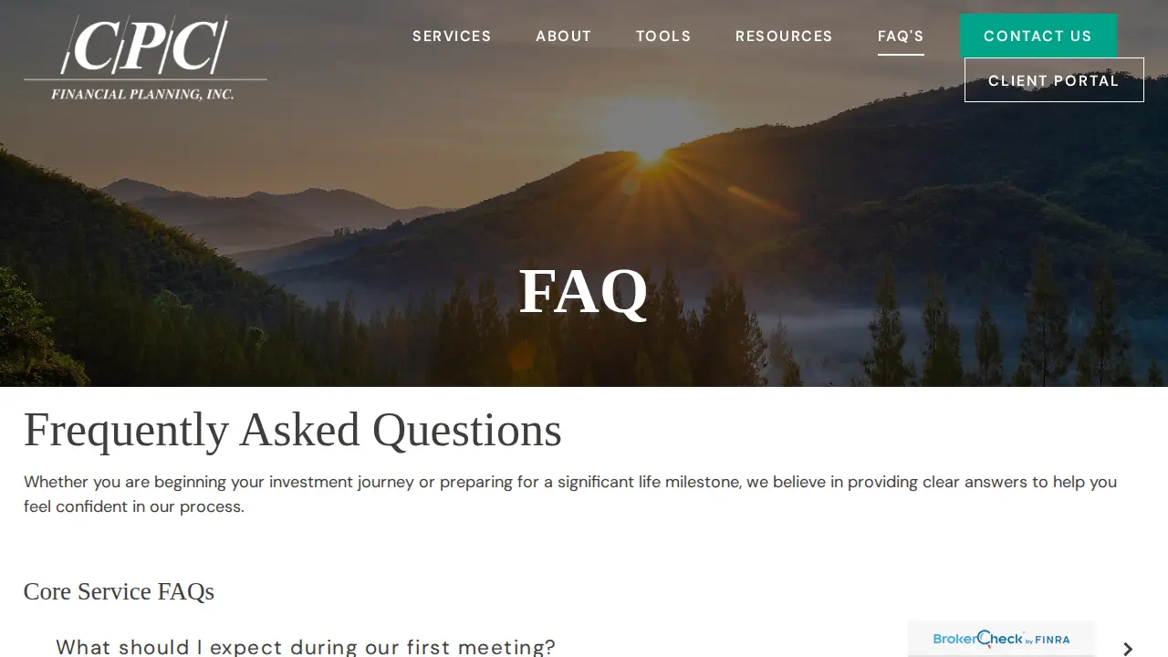 Cpc Financial Planning Inc page
