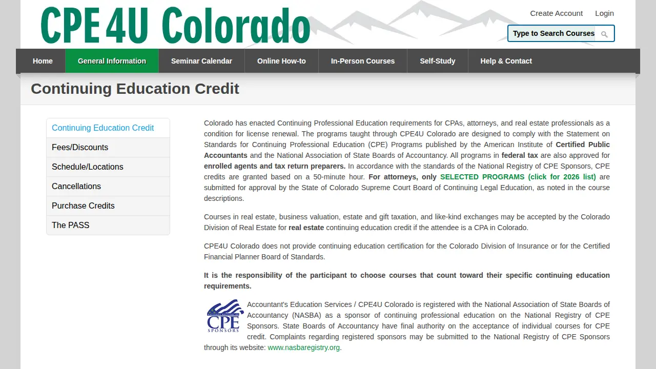 CPE4U Colorado page