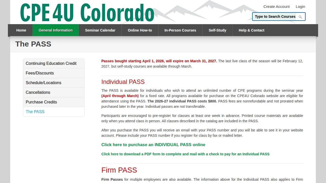 CPE4U Colorado page