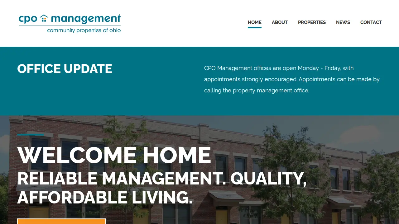 Community Properties of Ohio website