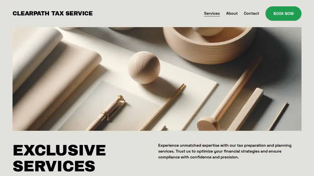 ClearPath Tax Service page