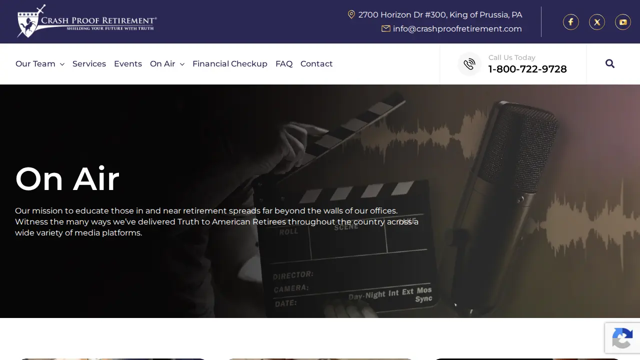 Crash Proof Retirement page