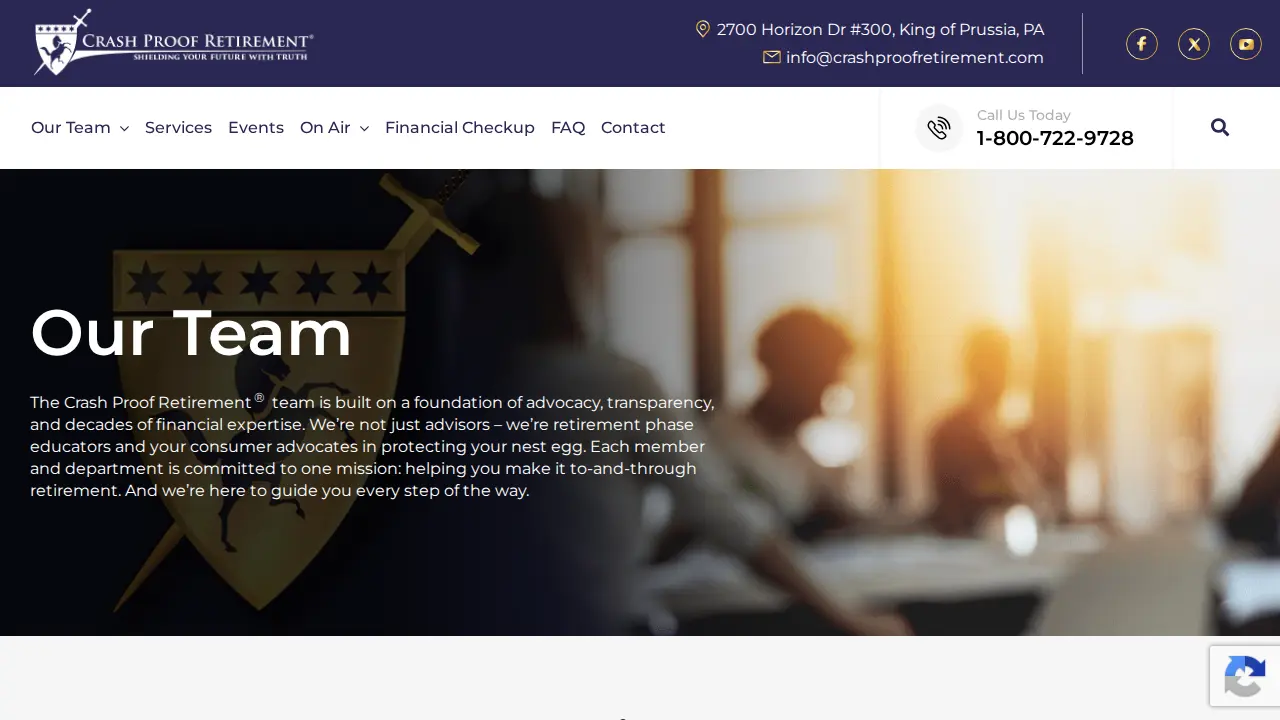 Crash Proof Retirement page