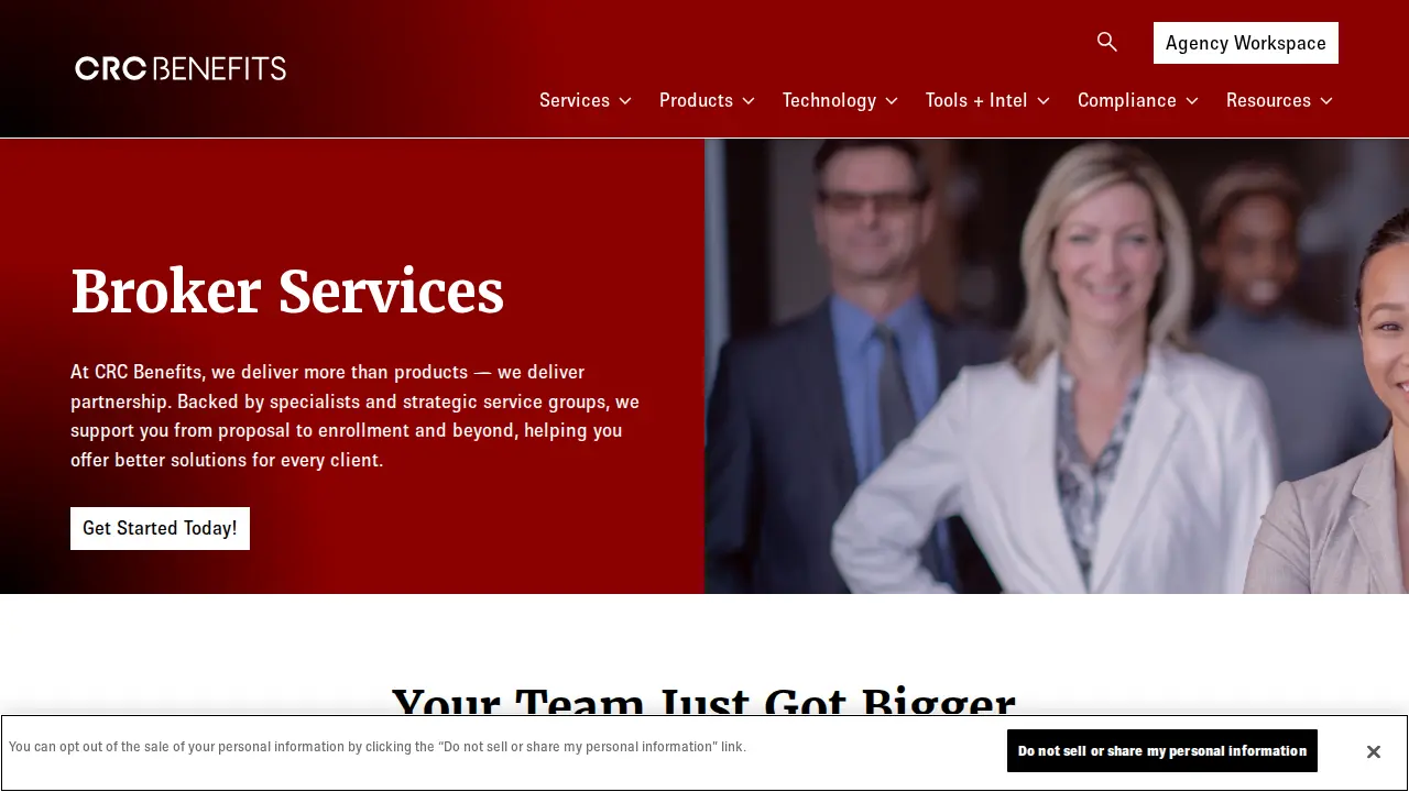 CRC Benefits page