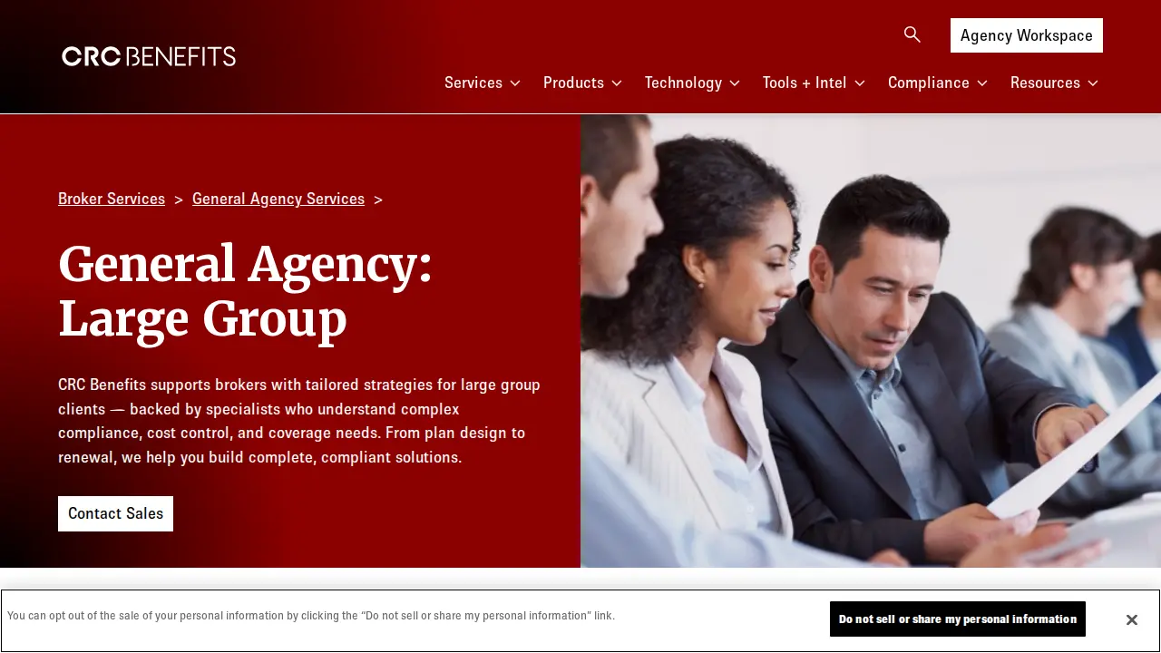 CRC Benefits page