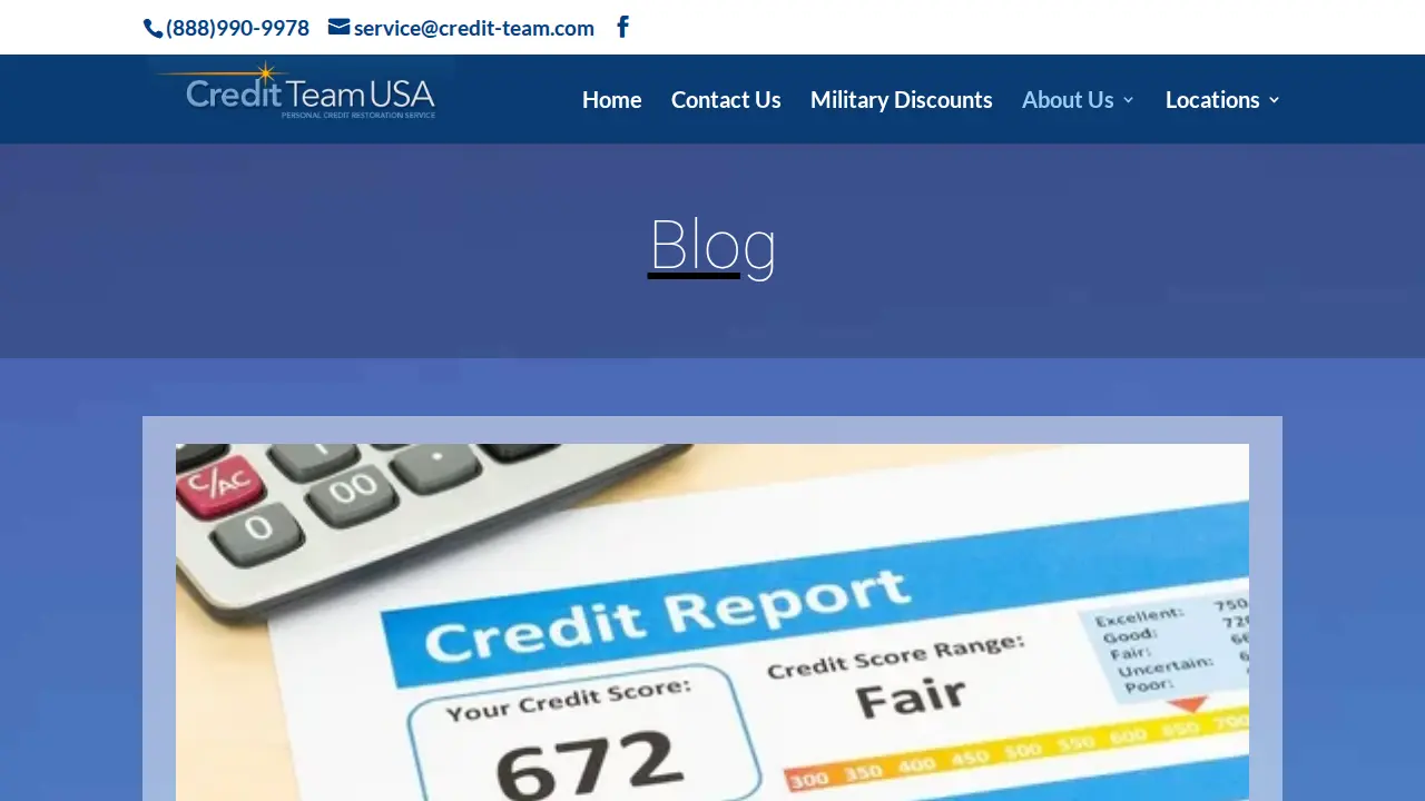 Credit Repair Team USA Dallas Fort Worth page