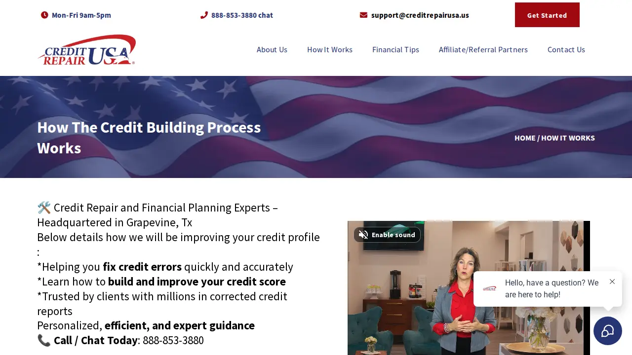 Credit Repair USA page