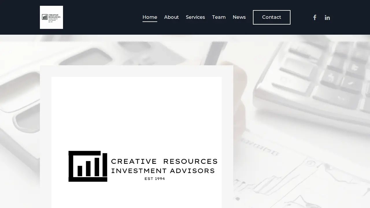Creative Resources Investment Advisors, LLC. page
