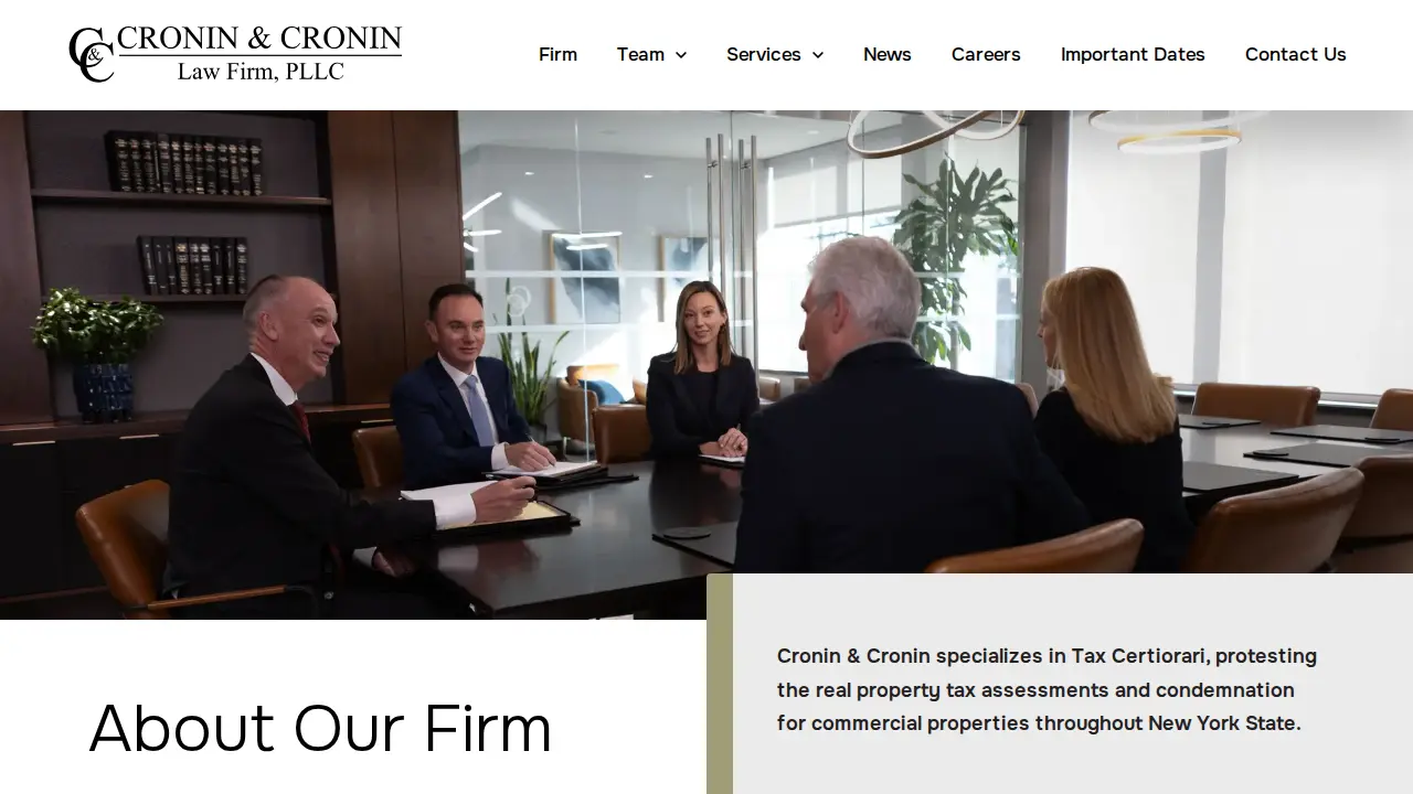 Cronin & Cronin Law Firm page