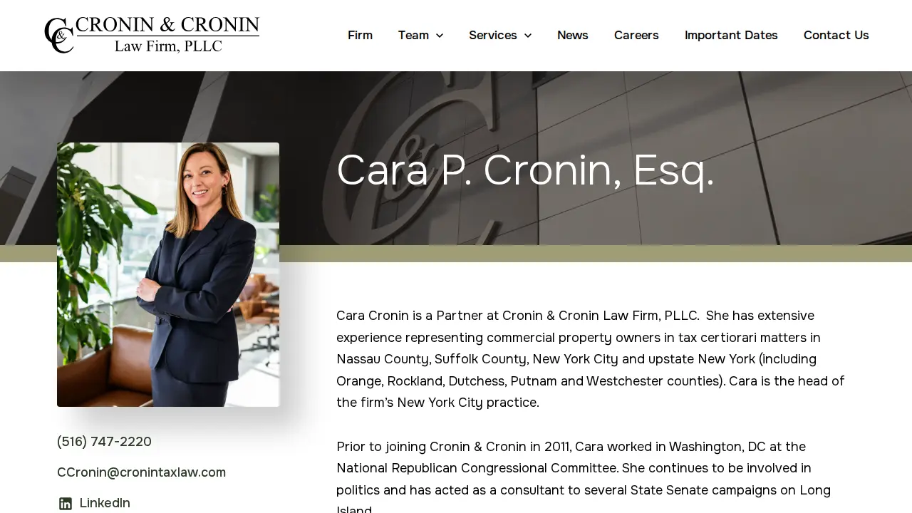 Cronin & Cronin Law Firm page