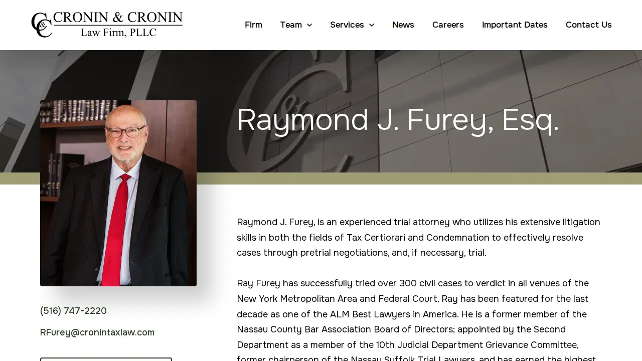 Cronin & Cronin Law Firm page
