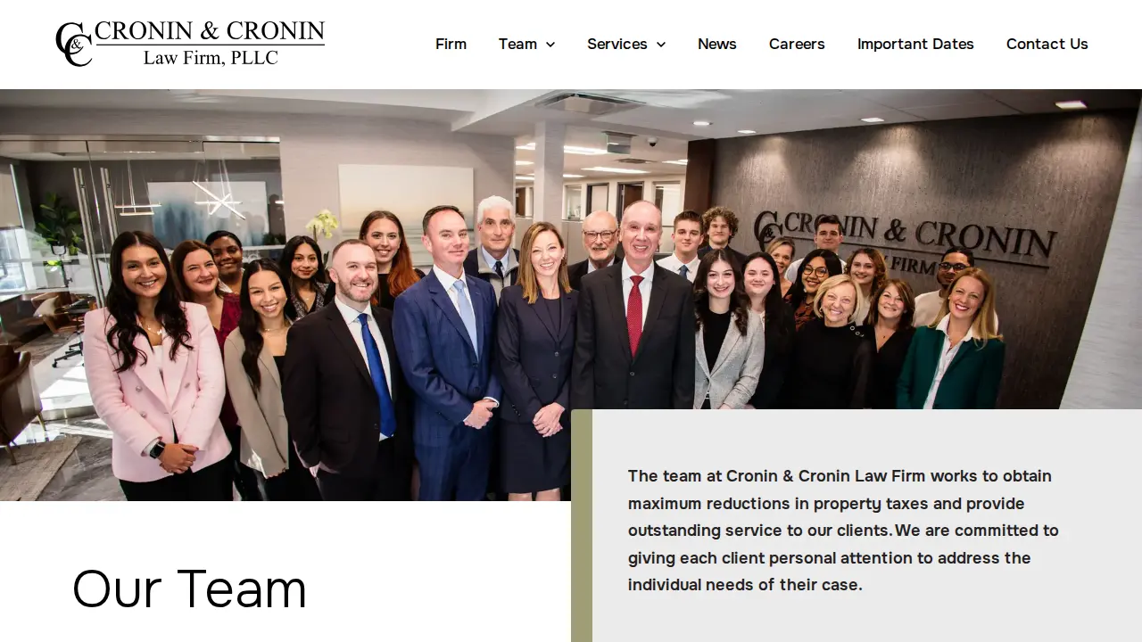Cronin & Cronin Law Firm page